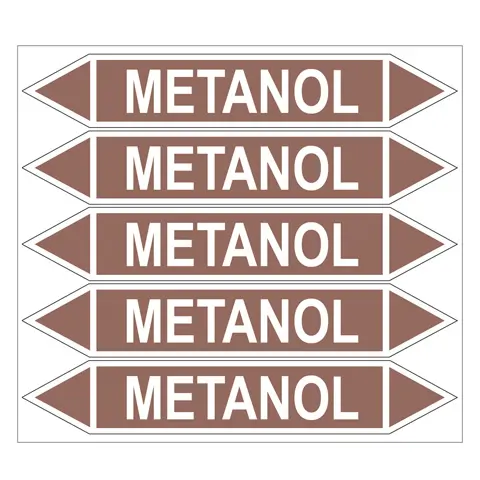 Značení potrubí, metanol