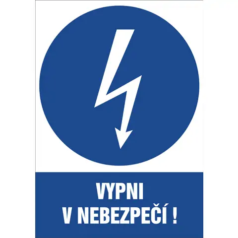 Značka Vypni v nebezpečí!