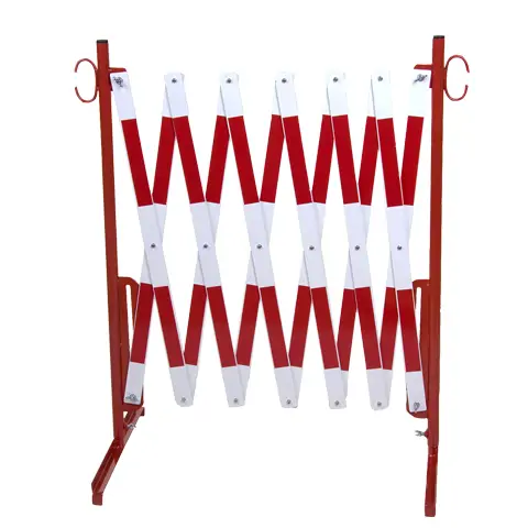 Nůžková zábrana standard, bílá / červená, délka až 3,6 m