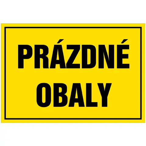 Značka Prázdné obaly