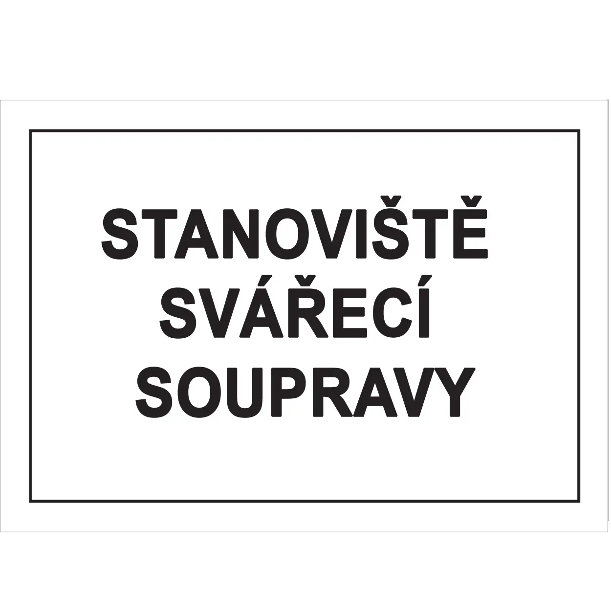 Značka Stanoviště svářecí soupravy