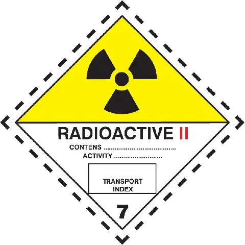 Značka Radioaktivní látky, značka 7B
