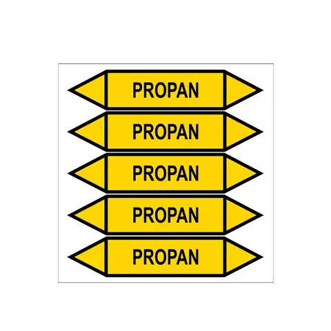 Značení potrubí, propan