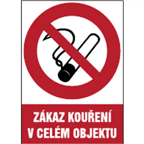 Značka Zákaz kouření v celém objektu