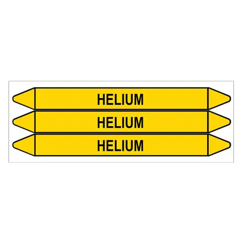 Značení potrubí, helium,3 ks, 355 × 37 mm