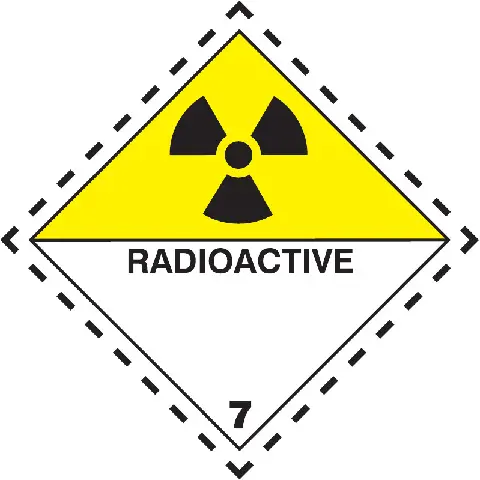 Značka Radioaktivní látky, značka 7D