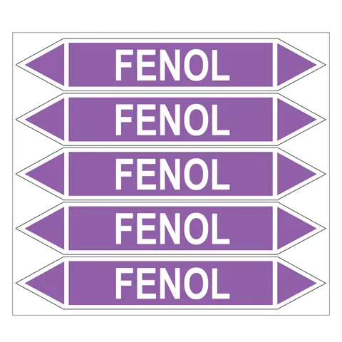 Značení potrubí, fenol