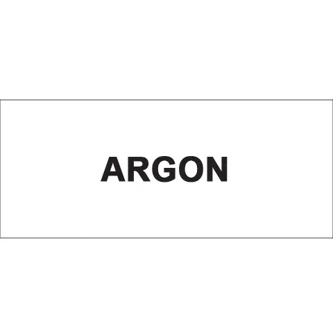 Značka Argon, fólie, 62 × 148 mm