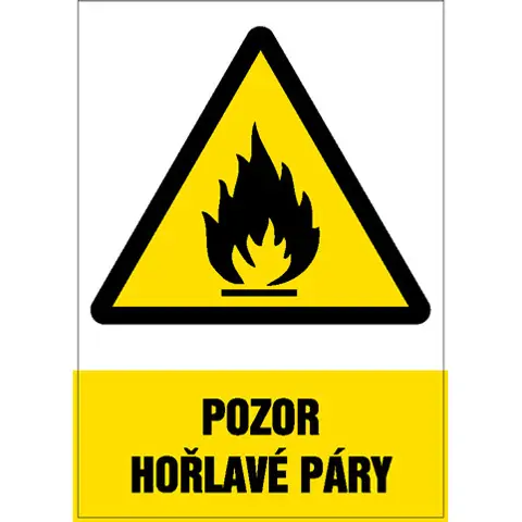 Značka Pozor - Hořlavé páry