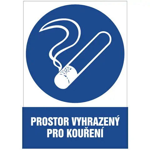 Značka Prostor vyhrazený pro kouření