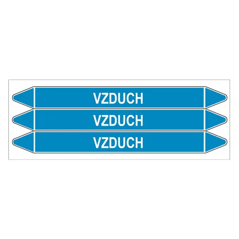 Značení potrubí, vzduch,3 ks, 355 × 37 mm