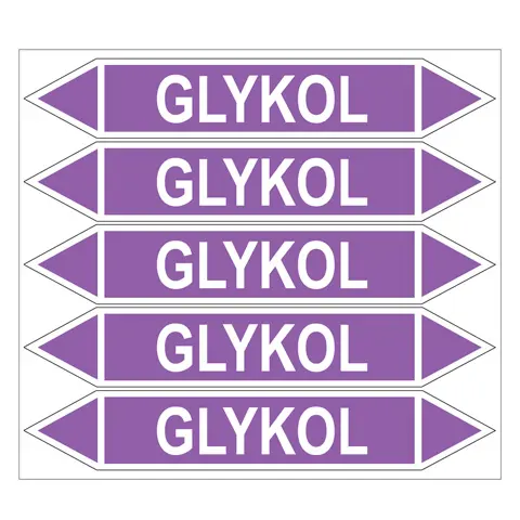 Značení potrubí, glykol