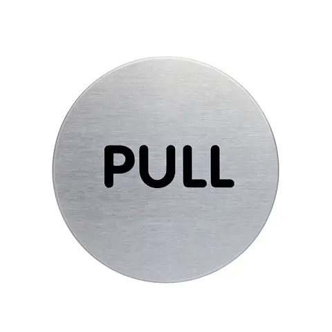 Kovová značka PULL