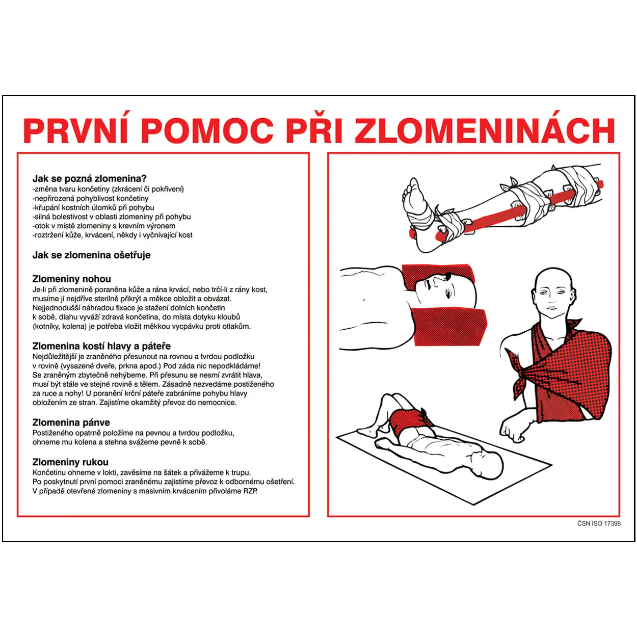 Značka První pomoc při zlomeninách