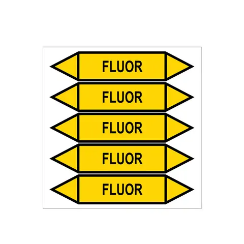 Značení potrubí, fluor