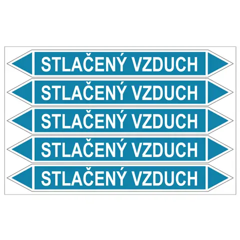 Značení potrubí, stlačený vzduch