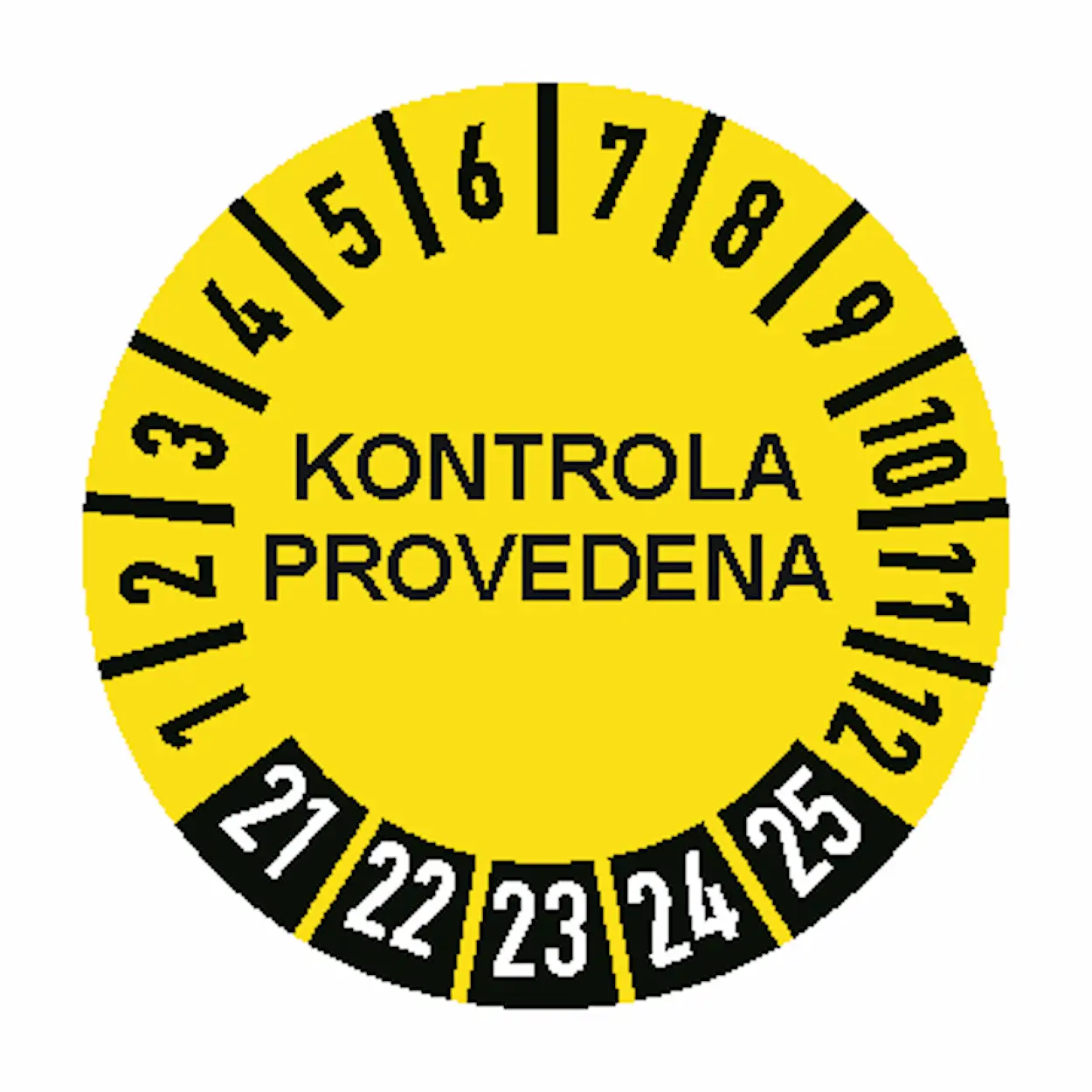 Značka Kontrola provedena