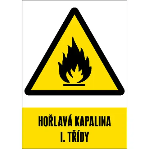 Značka Hořlavá kapalina I. třídy