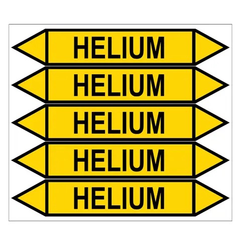 Značení potrubí, helium