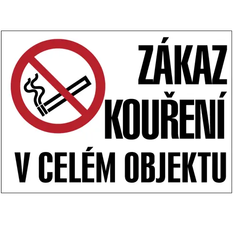 Značka Zákaz kouření v celém objektu